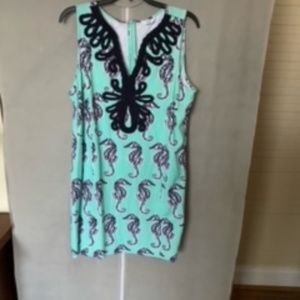 Crown & Ivy seahorse print dress